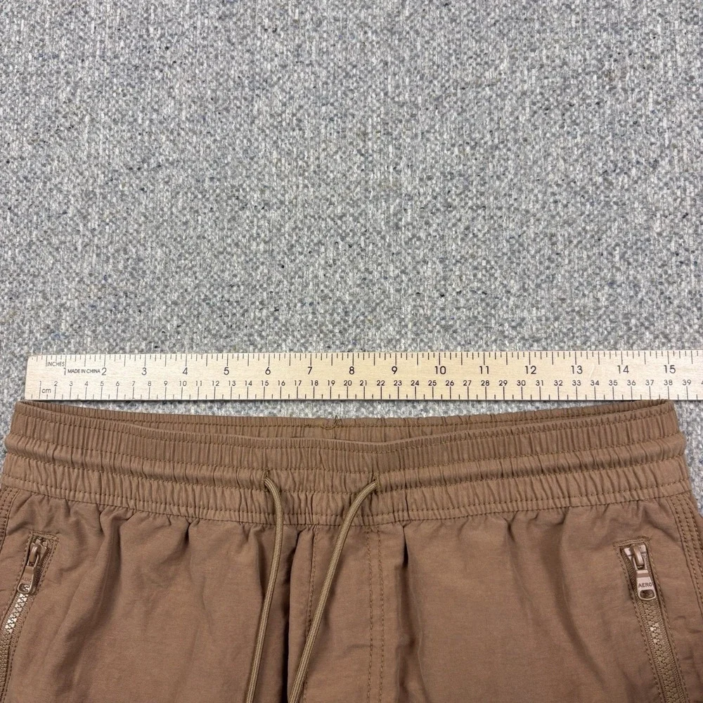 Aeropostale Shorts Mens Small Brown Canvas Cargo Multi Pocket Work Utility - Picture 4 of 8